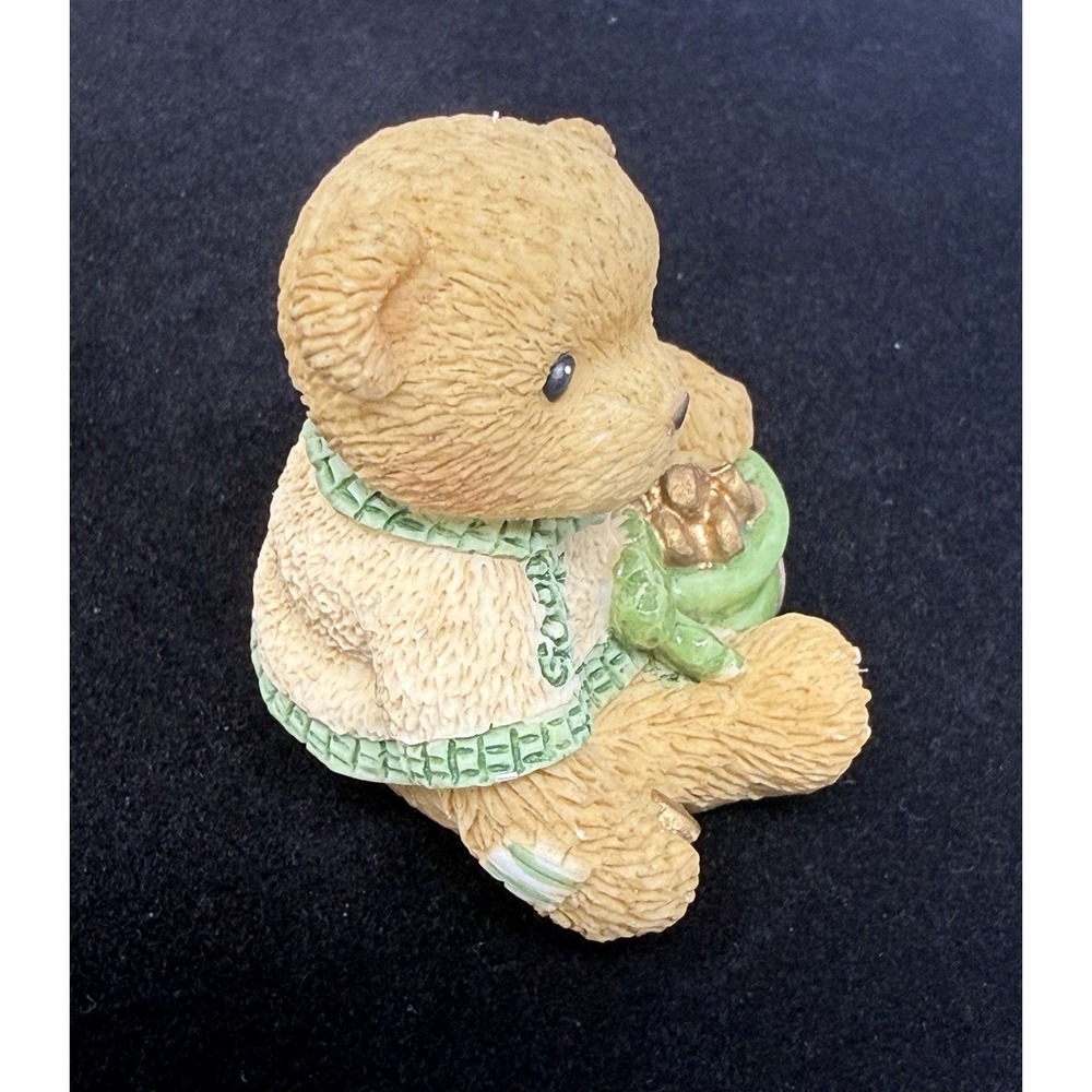 Cherished Teddies 1998 Irish Good Luck Lucky Charm bears mini figurines set of 2 - Picture 4 of 6